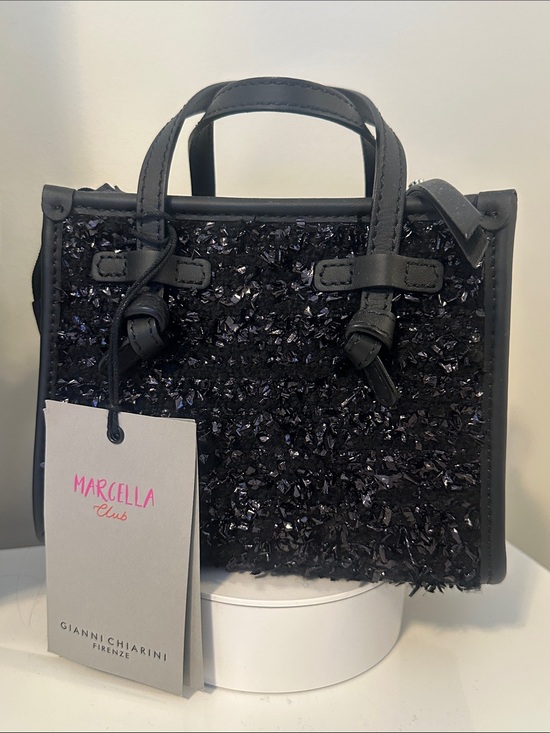 Gianni Chiarini Firenza Handbags - GIANNI CHIARINI FIRENZA Black Glitter Tote